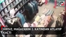 İstanbul’da hırsızın “yok artık” dedirten kaçışı kamerada