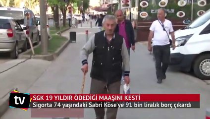Ordu'da SGK 19 yıldır ödediği maaşı kesti