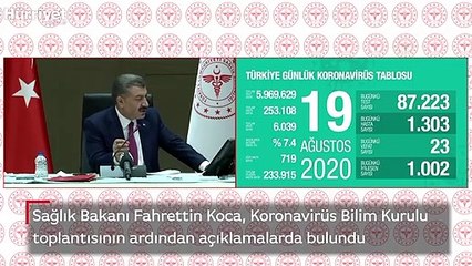 Son dakika: Bakan Koca'dan önemli açıklamalar