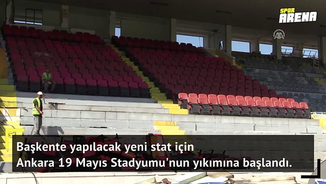 19 Mayıs Stadı'nın yıkımına başlandı