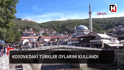 Kosova'daki Türkler oylarını kullandı