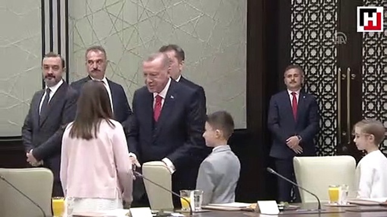 Cumhurbaşkanlığı Külliyesi'nde 23 Nisan töreni
