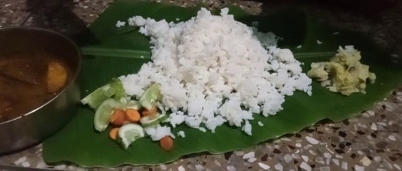 Fish curry tasty lunch