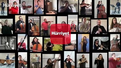 Balkan Senfoni Orkestrası, "evlerinden" İstiklal Marşı'nı icra etti