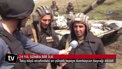 24 yıl sonra o tepeye Azerbaycan bayrağı dikildi