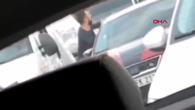 Beykoz'da sürücülerin yumruklu kavgası kamerada