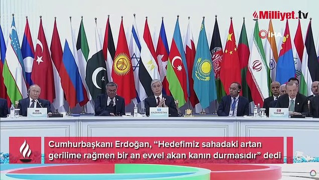 Cumhurbaşkanı Erdoğan'dan Ukrayna mesajı: Hedefimiz akan kanın durması
