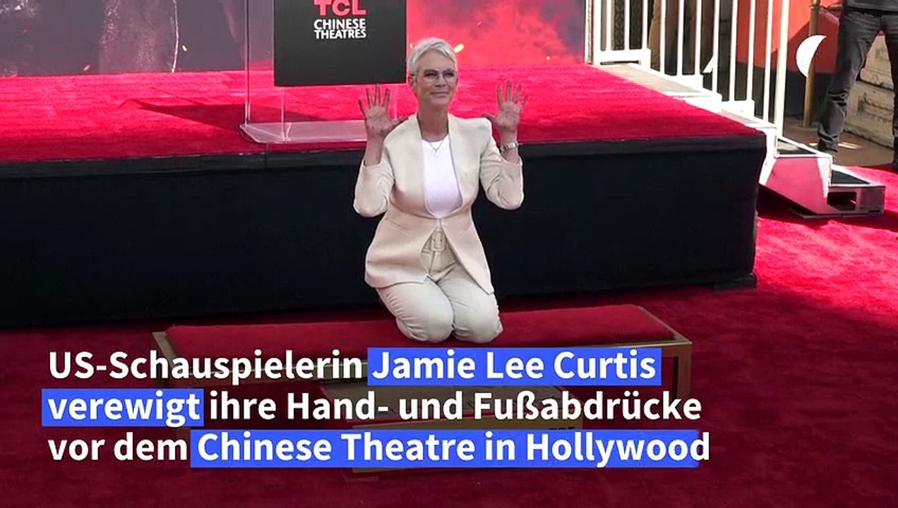 Jamie Lee Curtis verewigt Handabdrücke in Hollywood