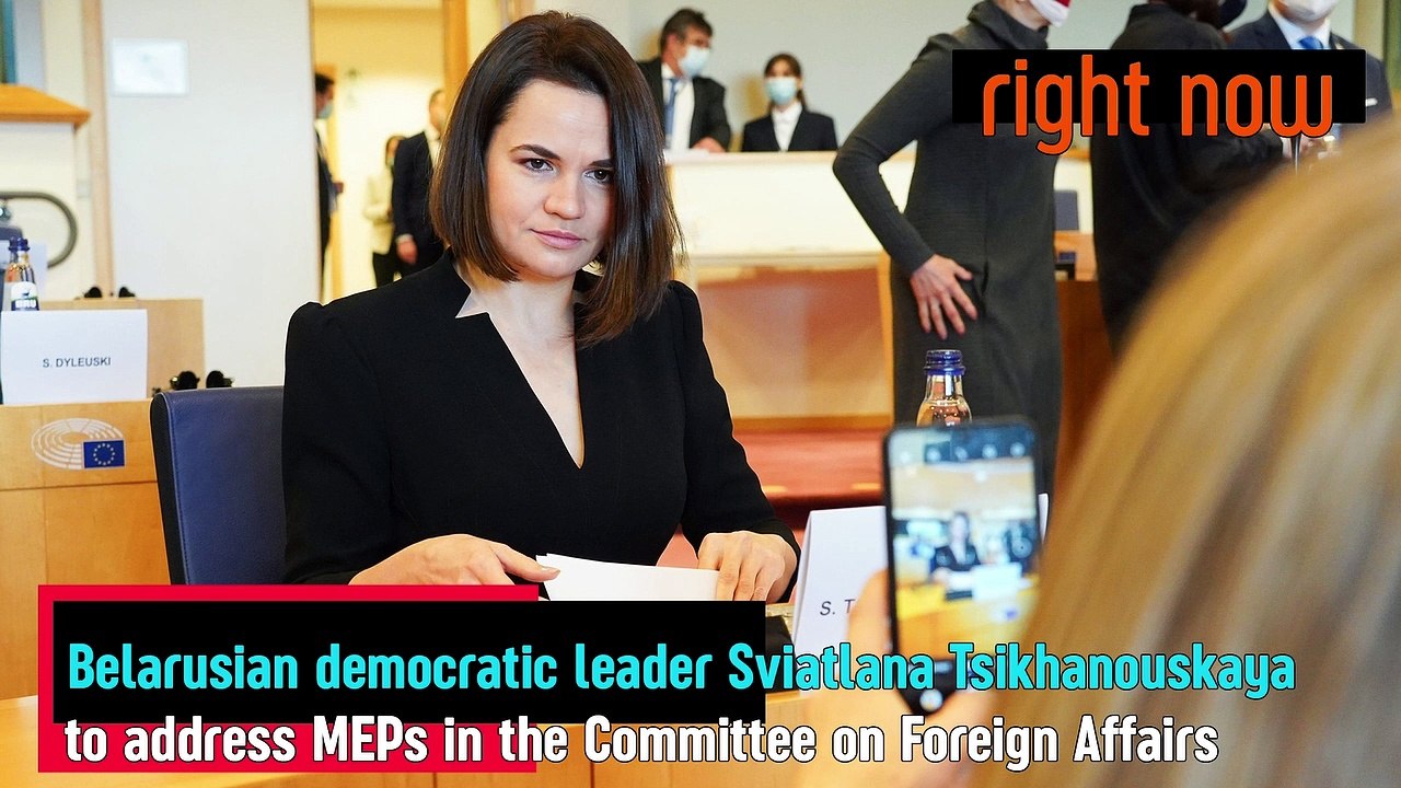 Sviatlana Tsikhanouskaya to address MEPs in Committee on Foreign Affairs