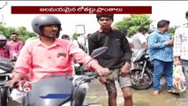 Heavy Rains Hits In Hyderabad Water Logging On Roads , Passengers Facing Problems | V6 News