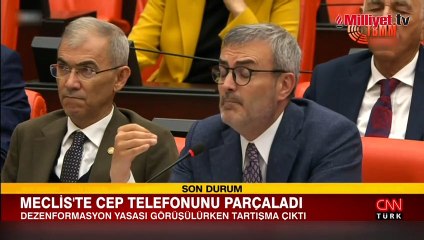 Meclis'te cep telefonunu parçaladı! AK Parti ve CHP arasında gerilim