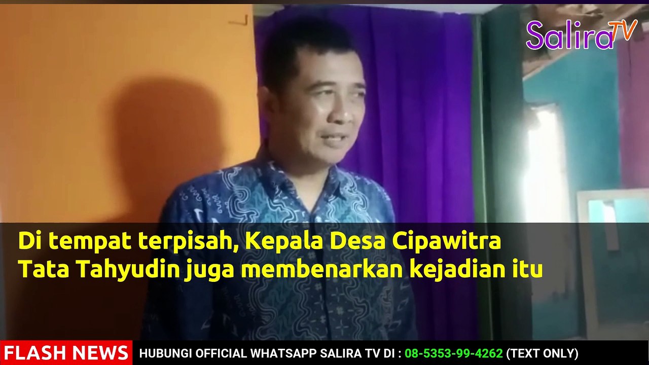 HUJAN DERAS, RUMAH DI TASIK ROBOH