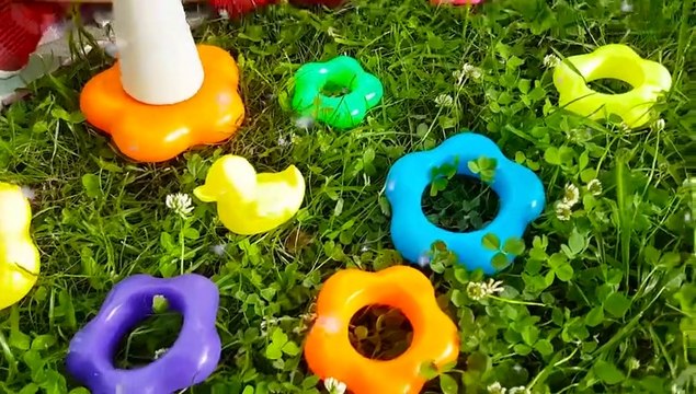 Vitalina Playing with Stacking Rings for Children in Video for Toddlers
