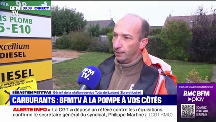 Ce gérant de station-service témoigne de ses difficultés face à l'impatience des automobilistes