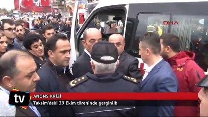 Taksim’deki 29 Ekim töreninde gerginlik