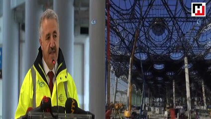 Bakan Arslan, 3'üncü Havalimanı yüzde 73 oranında bitti