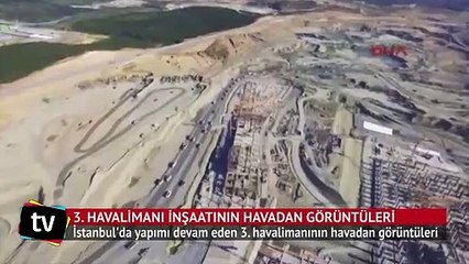 3. Havalimanı inşaatının havadan görüntüleri