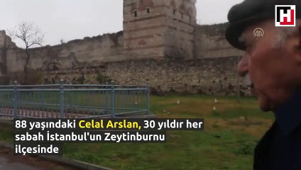 30 yıldır hayvan dostlarını besliyor