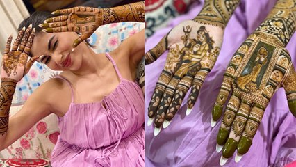 Mouni Roy First Karwa Chauth Mehndi Video Viral । Boldsky *Entertainment