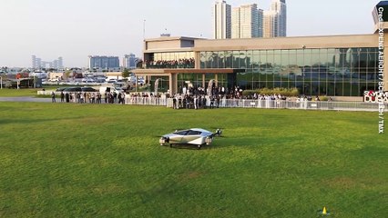 Vertical take-off flying car completed first public flight