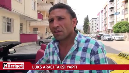250 bin liralık üstü açık lüks aracı taksi yaptı