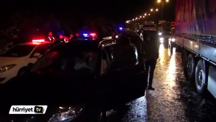 TEM’de zincirleme kaza: 4 yaralı