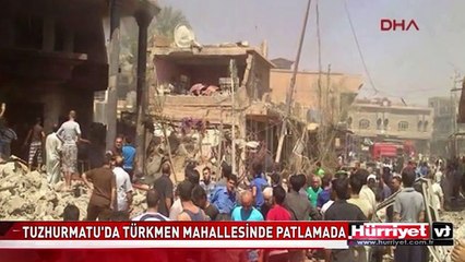 TUZHURMATU'DA TÜRKMEN MAHALLESİNDE PATLAMADA 40 KİŞİ YARALANDI