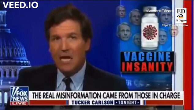 El parlamentario europeo Rob Roos con Tucker Carlson