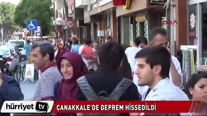 Çanakkale'de deprem paniği