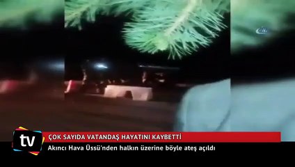 Akıncı Hava Üssü'nden halkın üzerine böyle ateş açıldı