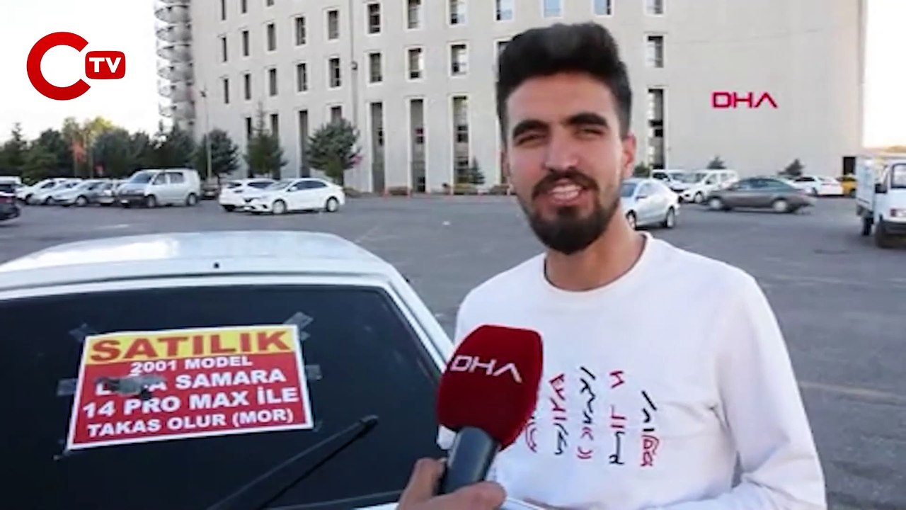 Otomobilini cep telefonu ile takas etti