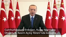 Cumhurbaşkanı Erdoğan, Kuzey Marmara Otoyolu 6. Kesim Açılış Töreni’nde konuştu