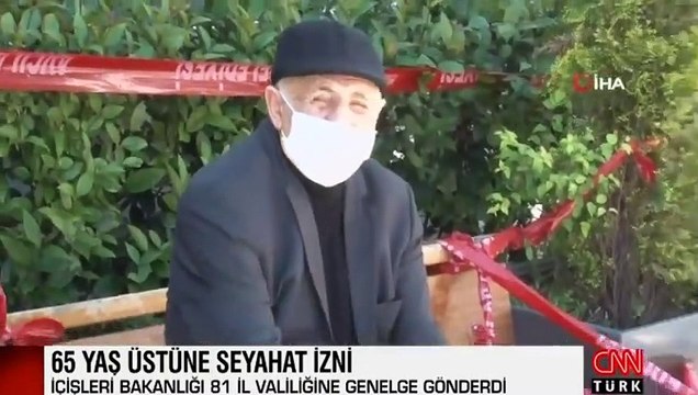 Son dakika haberler... İçişleri Bakanlığı'ndan 65 yaş üstüne seyahat izni açıklaması