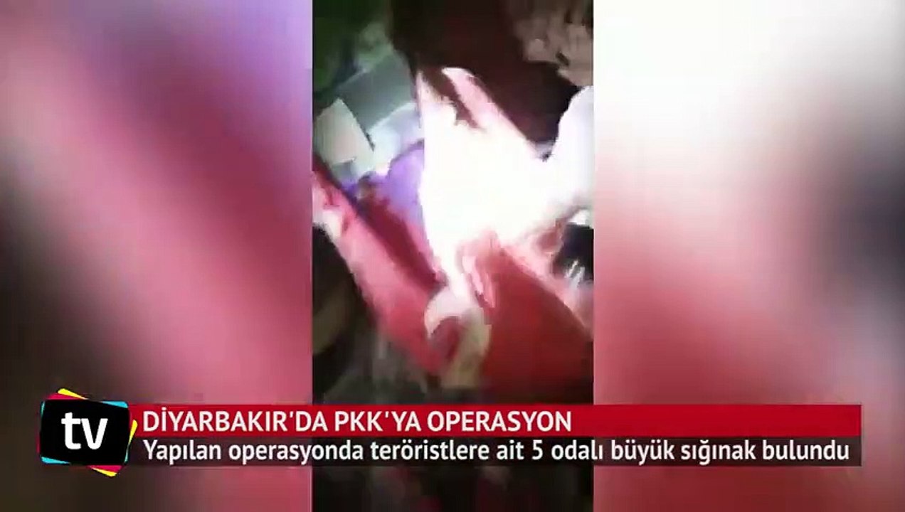 Diyarbakır Kulp kırsalında PKK'lıların 5 odalı büyük sığınağı bulundu