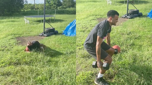 Boy gets FOLDED in a nasty way while performing a grueling basketball challenge