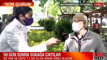 65 yaş ve üstü 50 gün sonra sokağa çıktı: Dünyaya yeniden geldik