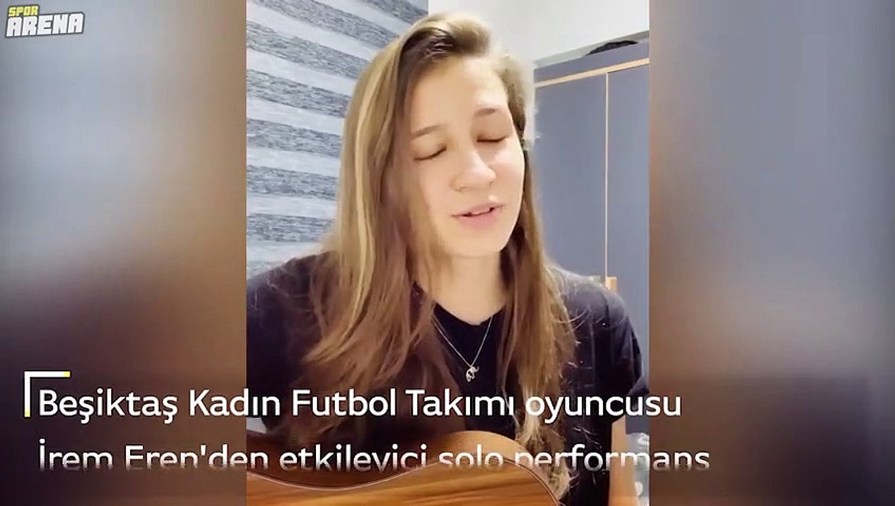 Beşiktaş Kadın Futbol Takımı yıldızı İrem Eren sesiyle büyüledi!
