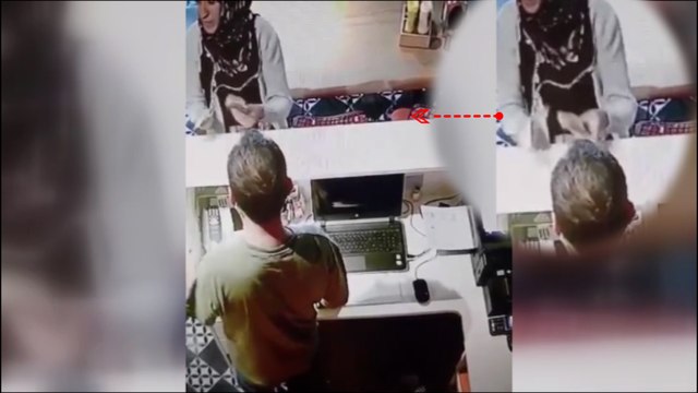 Ümraniye'de tırnakçılık yöntemiyle dolandırıcılık kameraya yansıdı