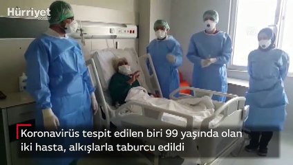 99 yaşındaki hasta Covid-19’u yendi