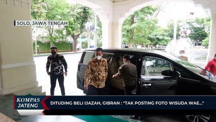 Dituding Beli Ijazah, Gibran: Tak Posting Foto Wisuda Wae...