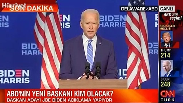 ABD Başkan Adayı Joe Biden açıklamalarda bulundu
