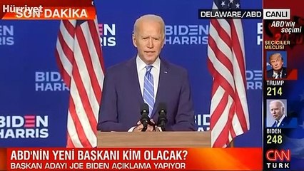 ABD Başkan Adayı Joe Biden açıklamalarda bulundu