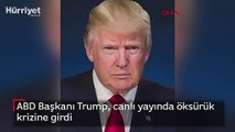 ABD Başkanı Trump, canlı yayında öksürük krizine girdi