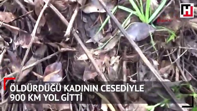 Öldürdüğü kadının cesediyle 900 km yol gitti