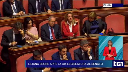 Senato, Segre presiede seduta: "A 100 anni da marcia su Roma, tocca a me" - Video