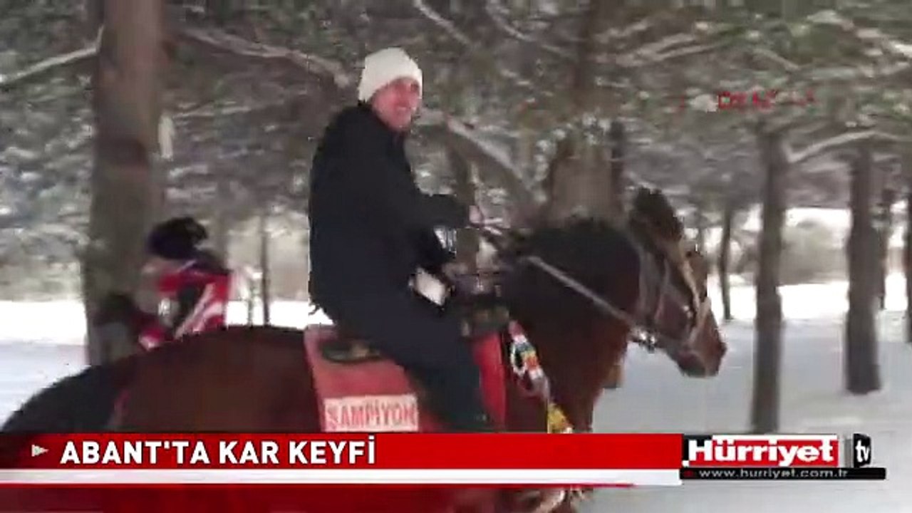 ABANT'TA KAR KEYFİ
