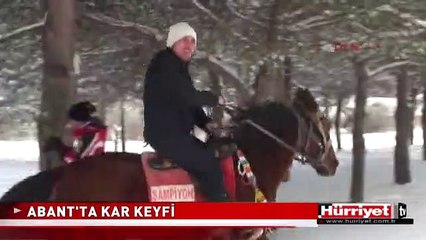 ABANT'TA KAR KEYFİ