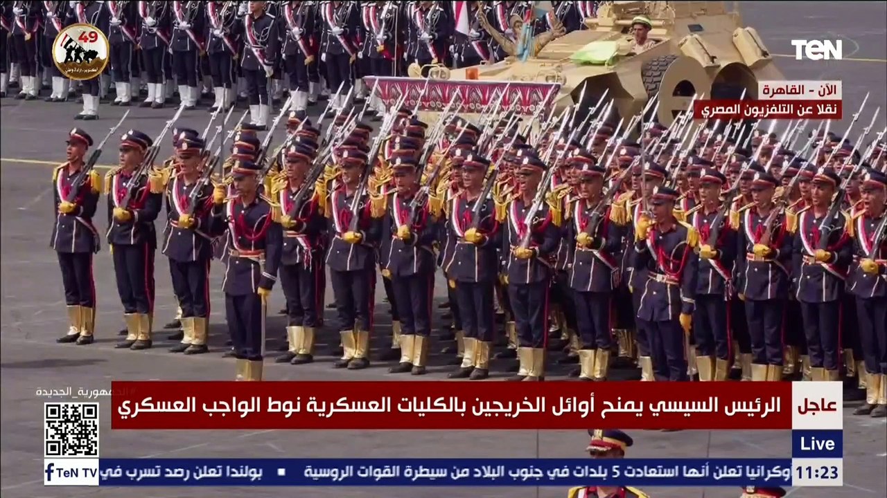 طلبة الكليات العسكرية يؤدون يمين الولاء أمام الرئيس السيسي بالكلية الحربية
