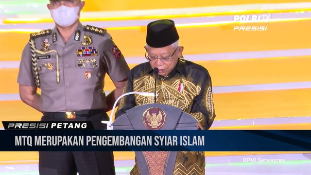 Wakil Presiden Berikan Sambutan Pada Acara Pembukaan MTQ ke XXIX di Kalimantan Selatan