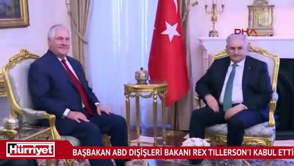 Başbakan Yıldırım, ABD Dışişleri Bakanı Rex Tillerson'ı kabul etti